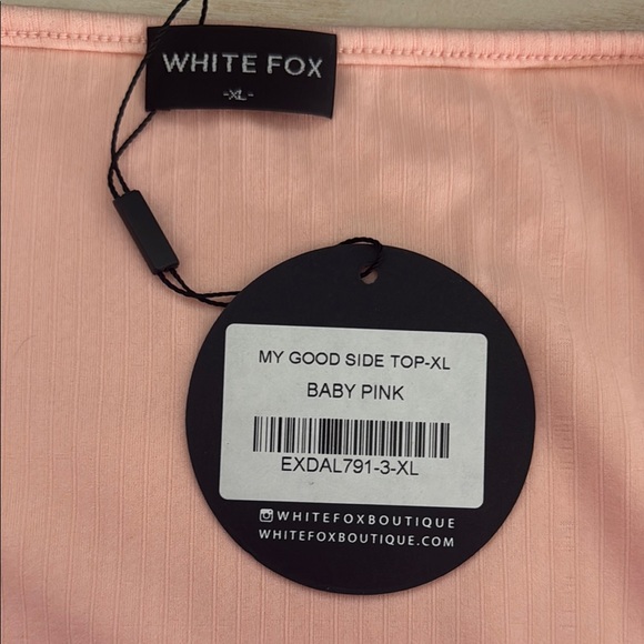 Pink Ribbed Women's Top - Picture 3 of 3